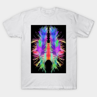 White matter fibres and brain, artwork (C015/1934) T-Shirt